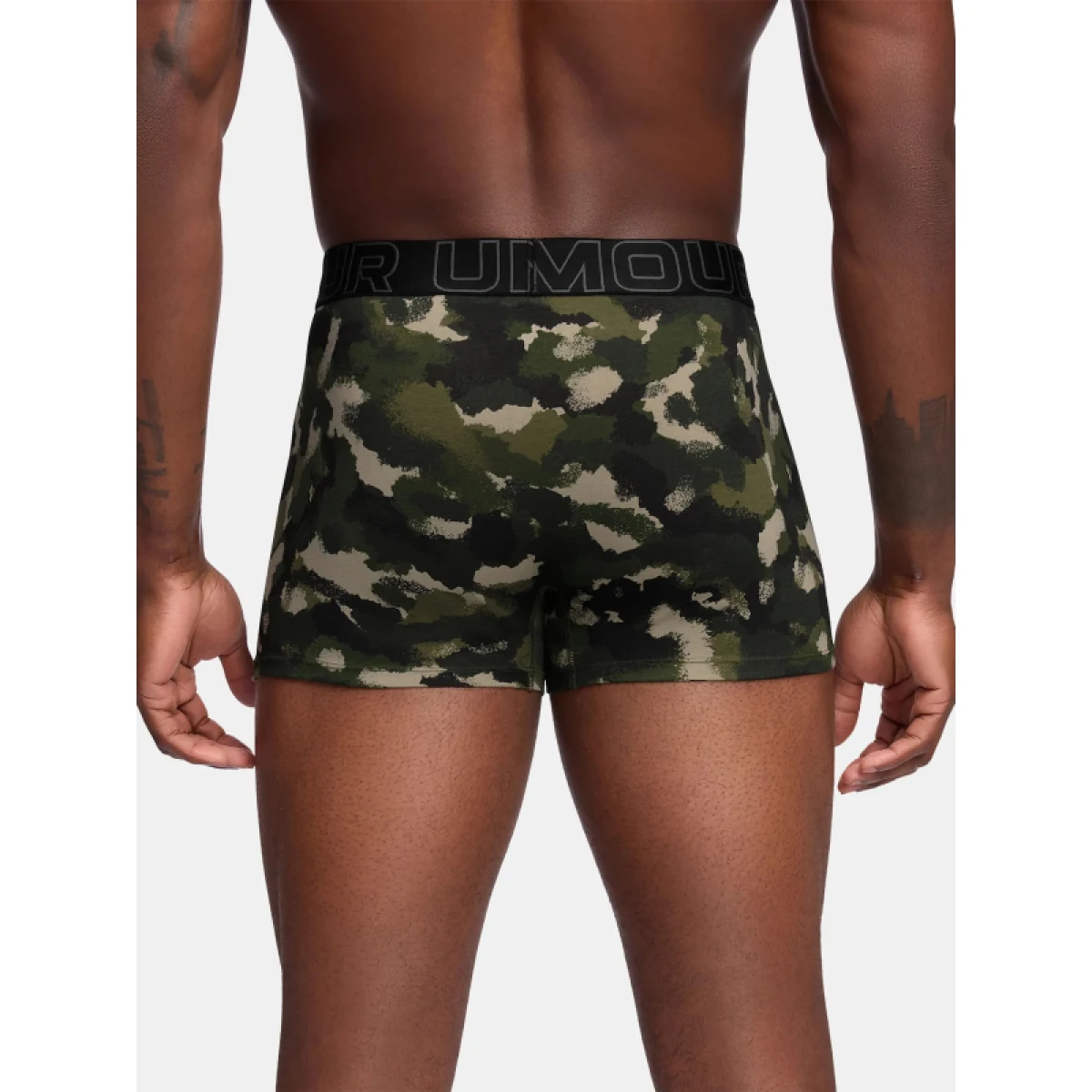 Pánske boxerky UNDER ARMOUR 3 PACK-UA PERFORMANCE COTTON NOVELTY 3in-GRN · záber 3