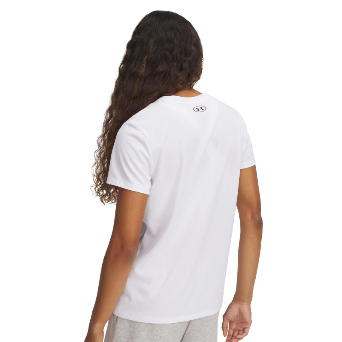 Dámske tréningové tričko s krátkym rukávom UNDER ARMOUR UA TECH PTH GRAPHIC SSC-WHT · záber 2