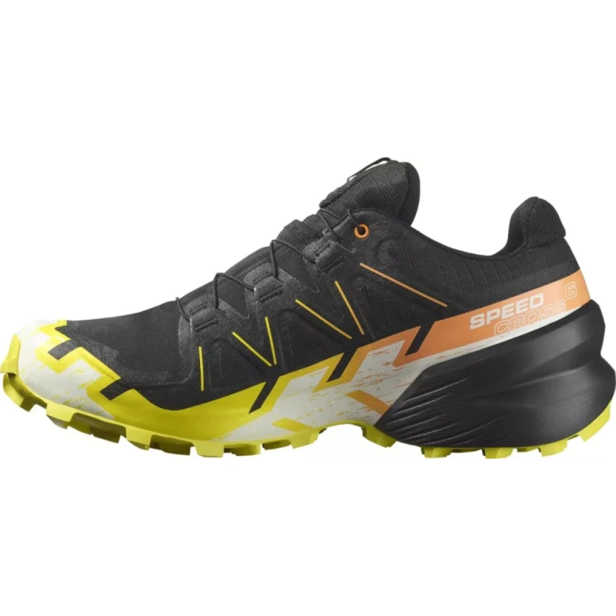 Pánska bežecká trailová obuv SALOMON Speedcross 6 GTX M black sulphur spring bird of paradise · záber 2