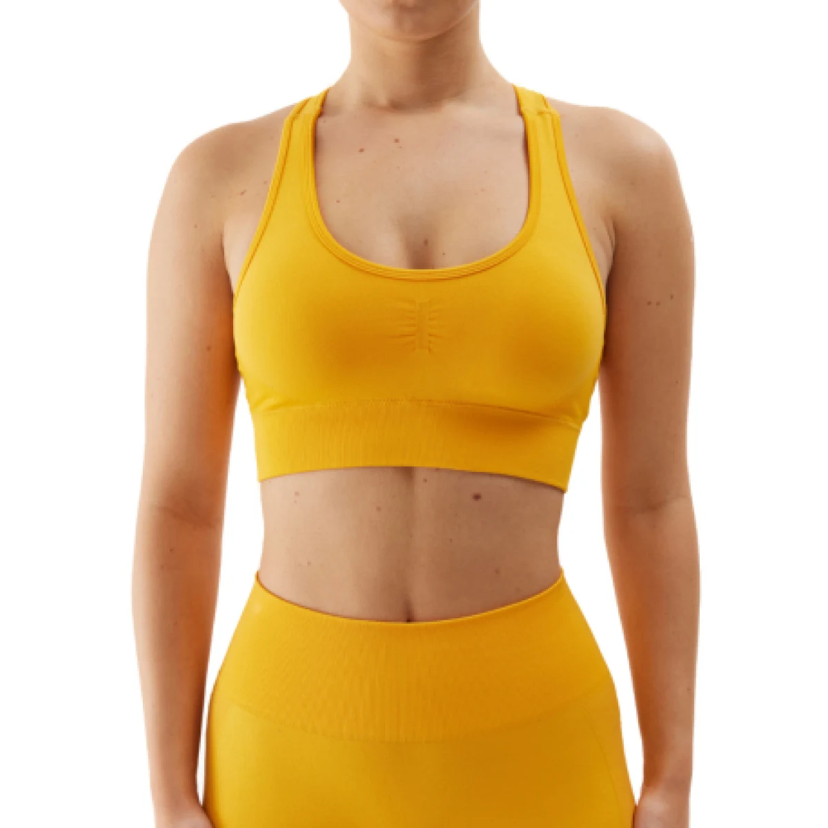 Dámska tréningová športová podprsenka 4F SPORT BRA-WSS24USBAF116-70S-ORANGE · záber 1