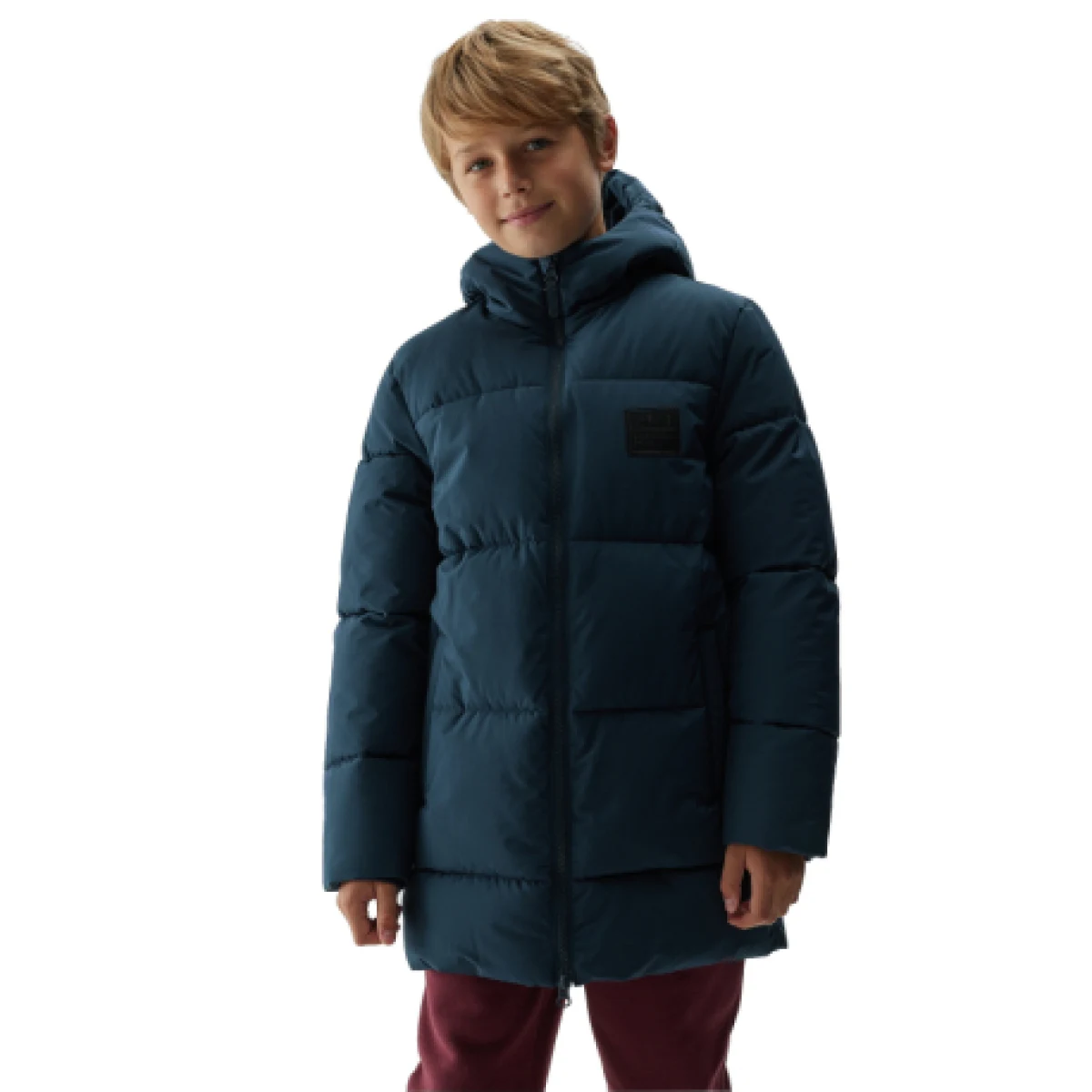 Chlapčenská bunda 4F JUNIOR DOWN JACKET-JAW23TDJAM275-31S-NAVY · záber 1