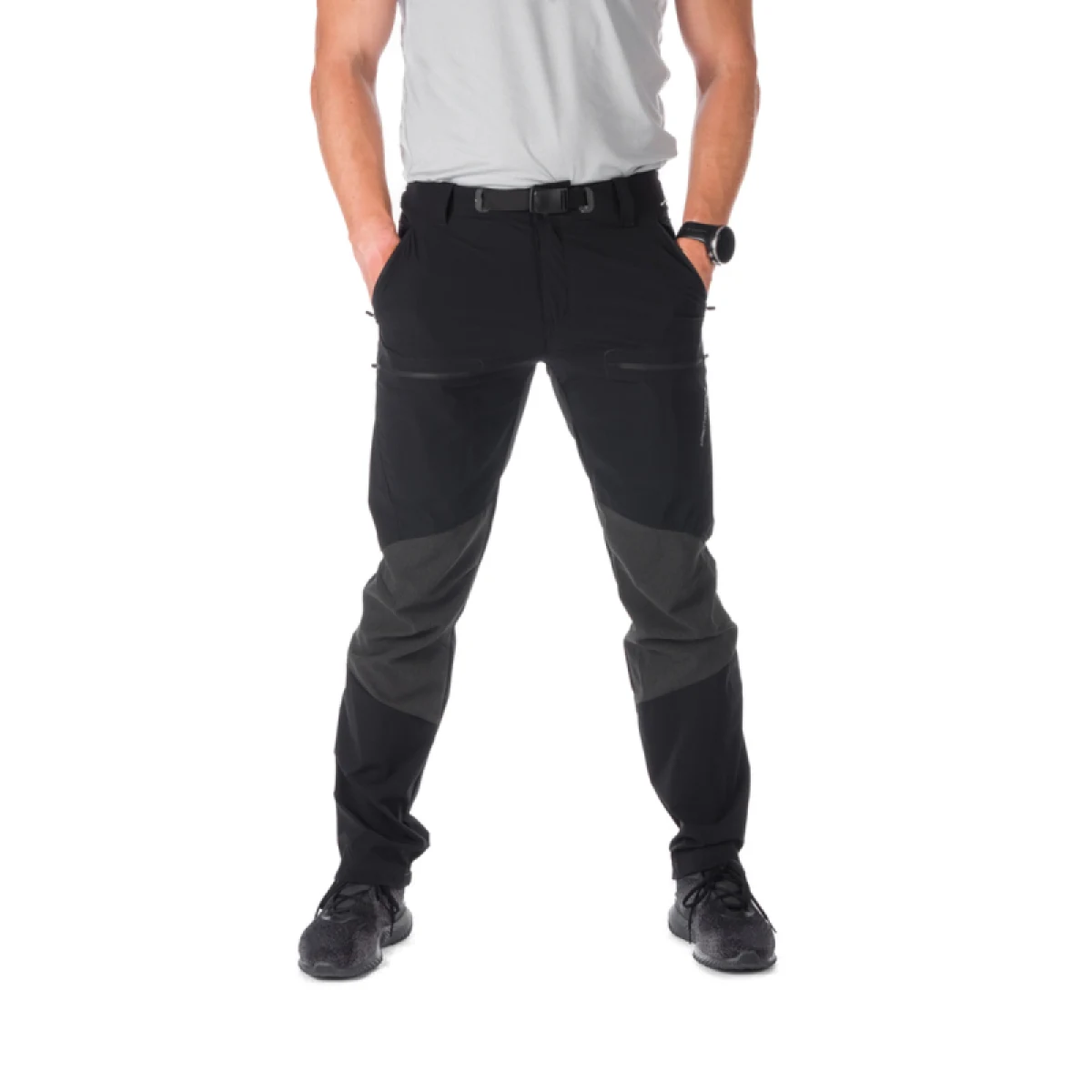 Pánske turistické nohavice NORTHFINDER HUBERT-269-black · záber 2