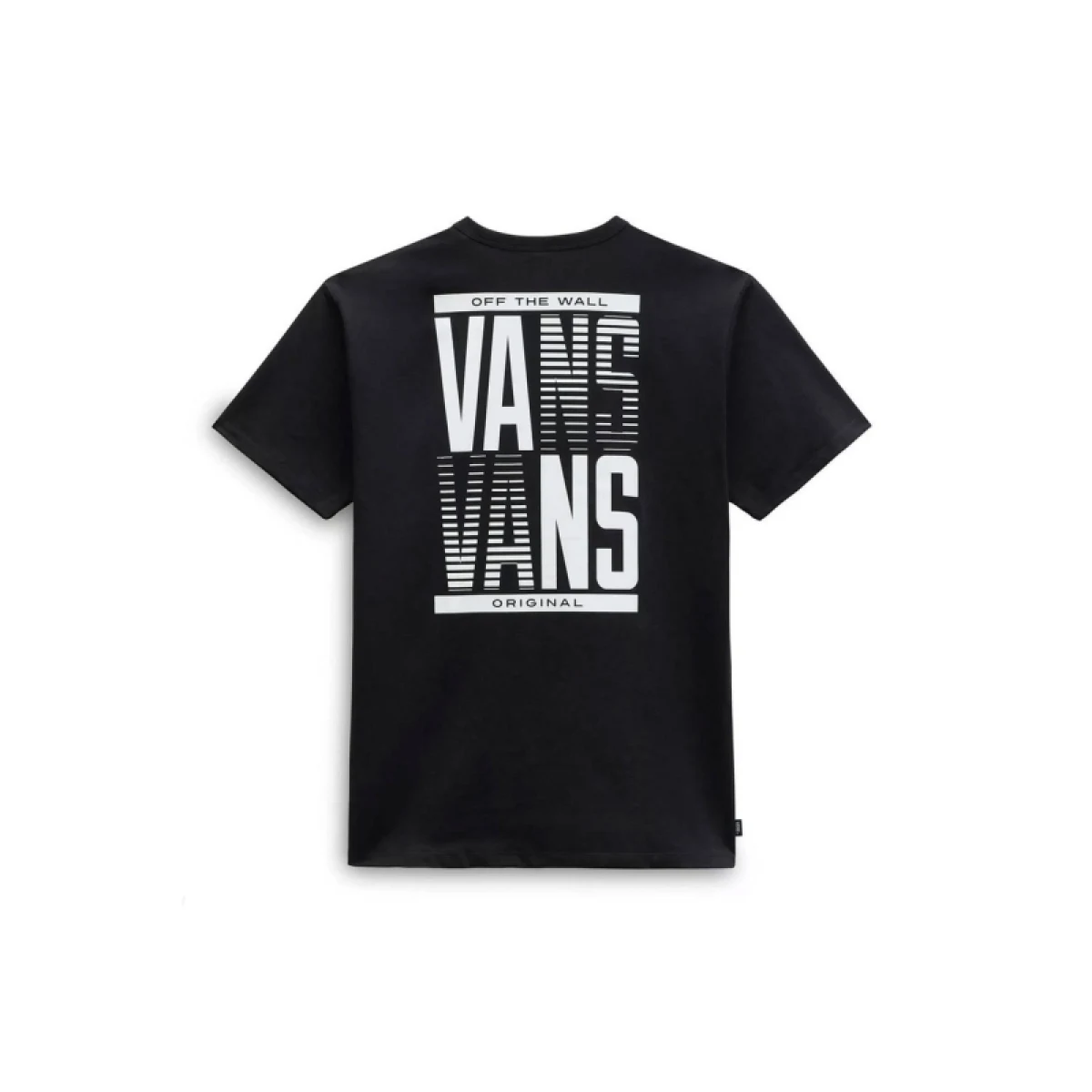 Pánske tričko s krátkym rukávom VANS OFF THE WALL STACKED TYPED SS TEE-BLACK · záber 2