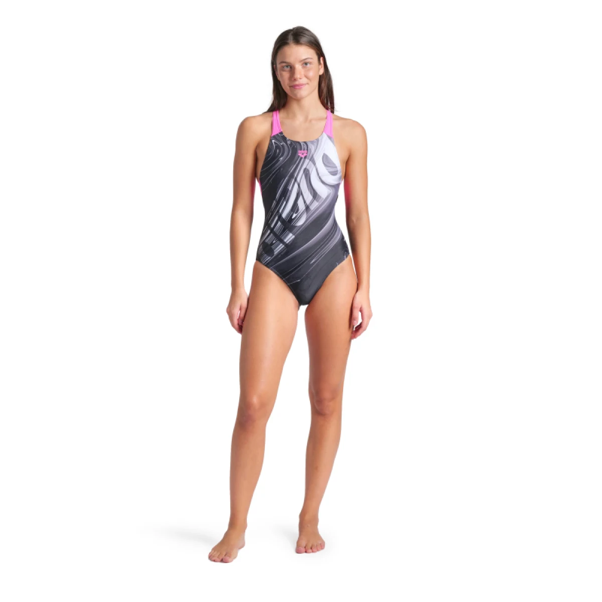 Dámske plavecké jednodielne plavky ARENA WOMENS FLOW SWIMSUIT V BACK LB · záber 4