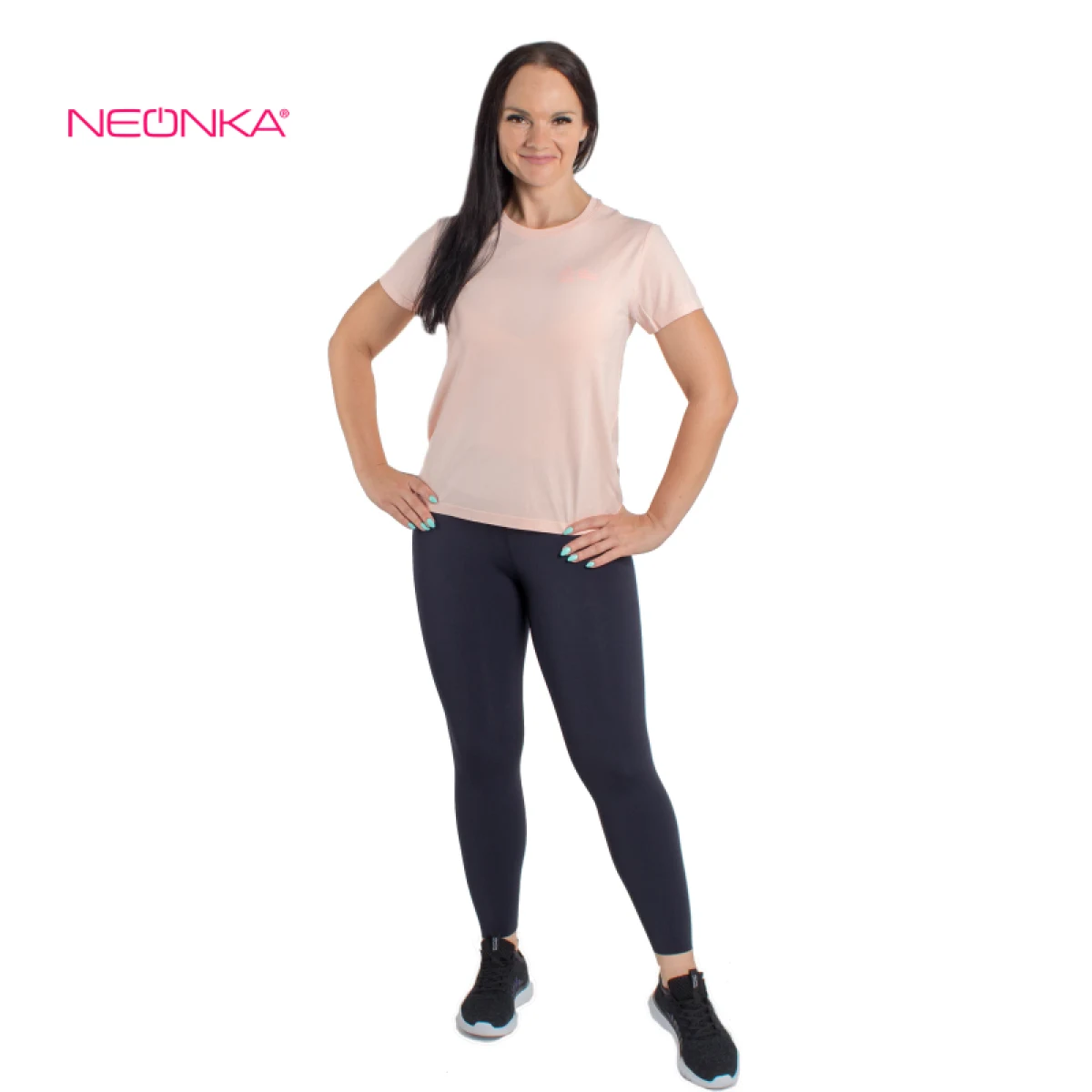 Dámske bežecké tričko s krátkym rukávom ANTA SS Tee-WOMEN-862125120-1-Fall Rainbow Powder Heather Grey · záber 4