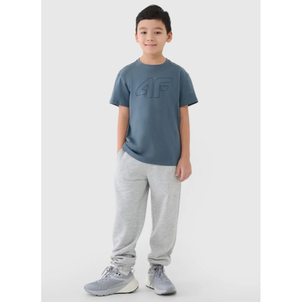 Chlapčenské tričko s krátkym rukávom 4F JUNIOR TSHIRT M2325-46S-TEAL · záber 5