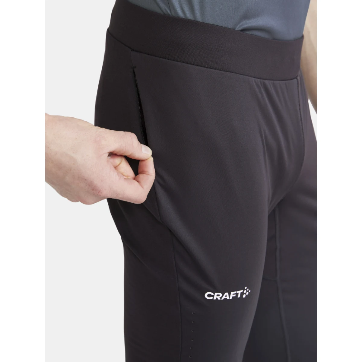 Pánske bežecké zateplené legíny CRAFT ADV ESSENCE WARM WIND TIGHTS 2 M-992000-Slate · záber 5