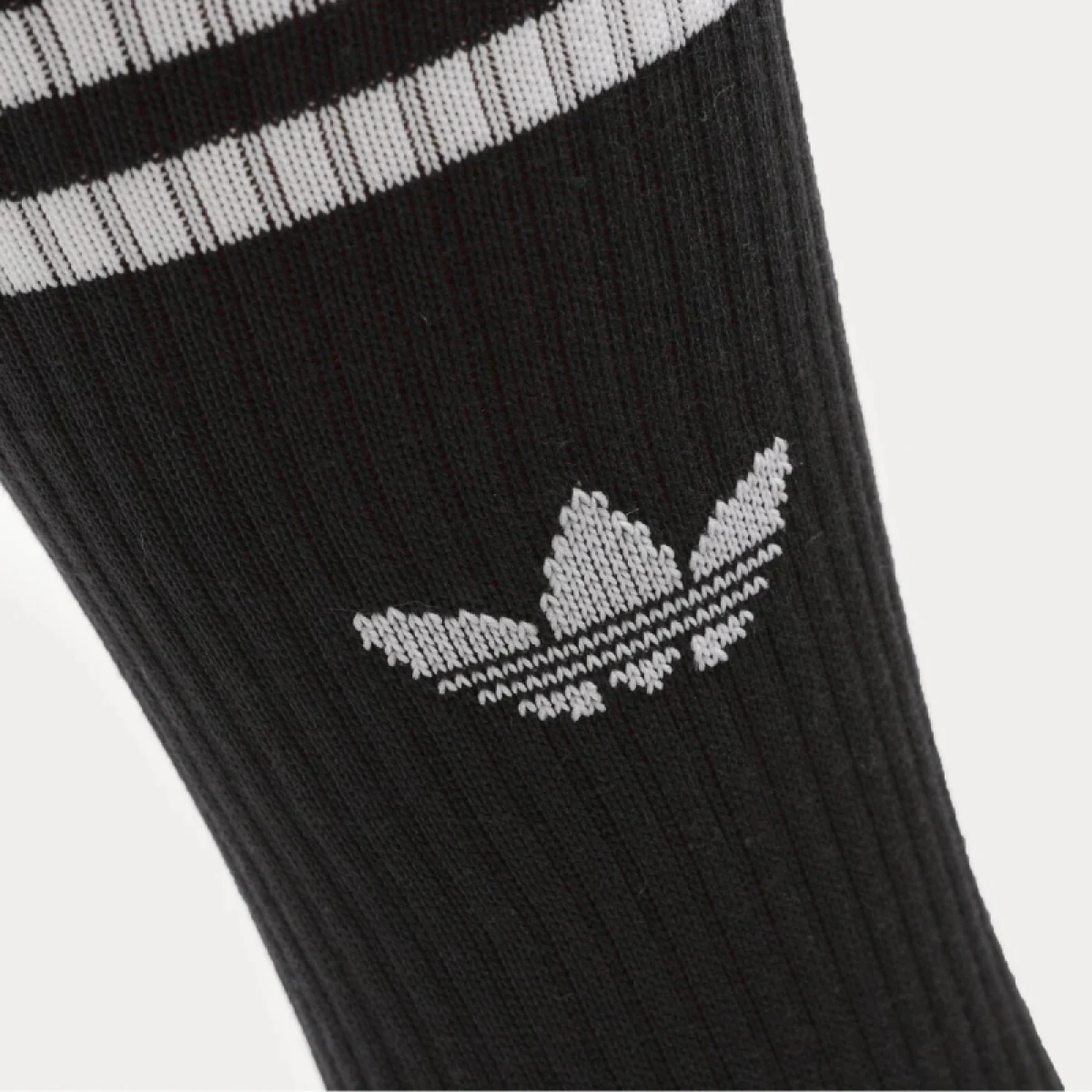 Ponožky ADIDAS ORIGINALS 3 PACK-SOLID CREW SOCK BLACK WHITE · záber 3
