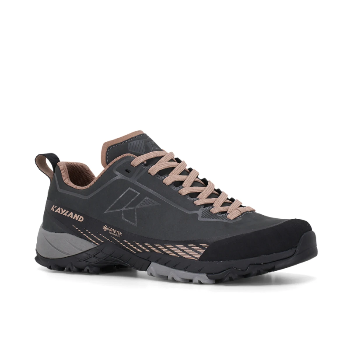 Dámska nízka turistická obuv KAYLAND Tuono Leather GTX W dark grey rose · záber 2