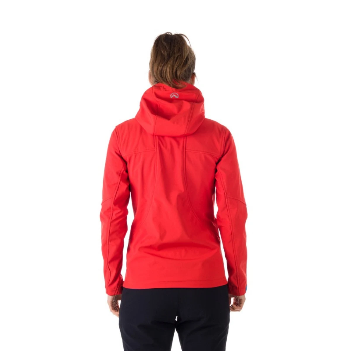 Dámska turistická softshellová bunda NORTHFINDER ASHLEE-360-red · záber 4