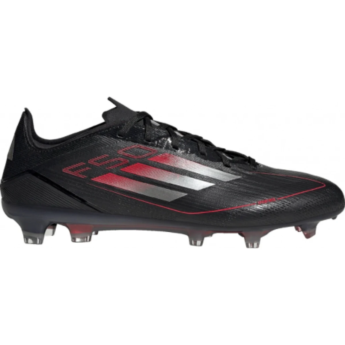 Pánske futbalové kopačky outdoorové ADIDAS F50 Pro M FG core black iron metallic lucid red · záber 1