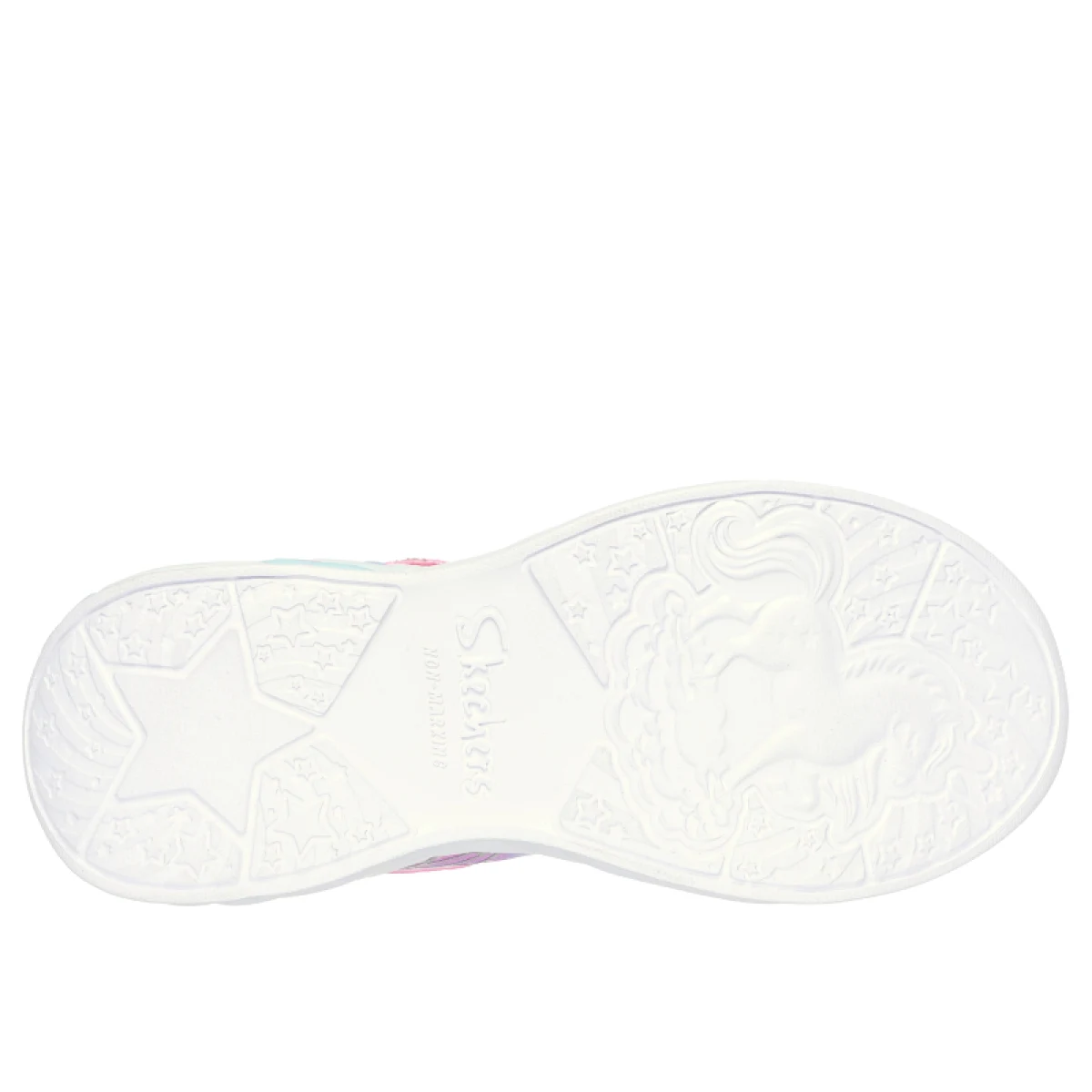 Dievčenská rekreačná obuv SKECHERS S Lights Unicorn Wishful Magic K pink turquoise · záber 5