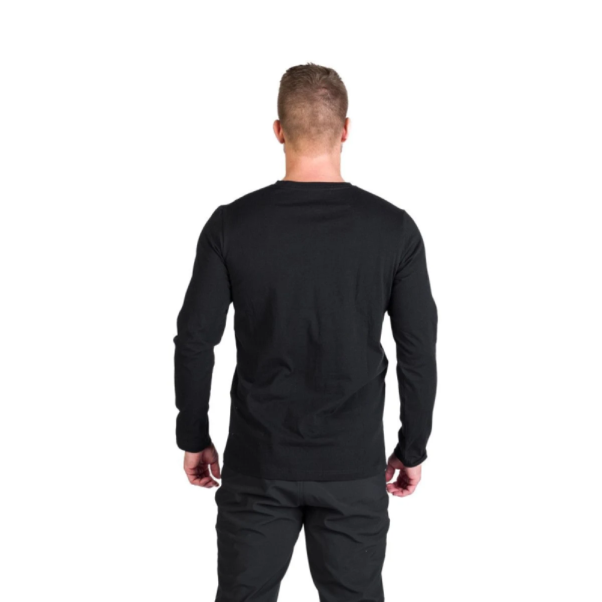 Pánske turistické tričko s dlhým rukávom NORTHFINDER CLAIR-269black · záber 4
