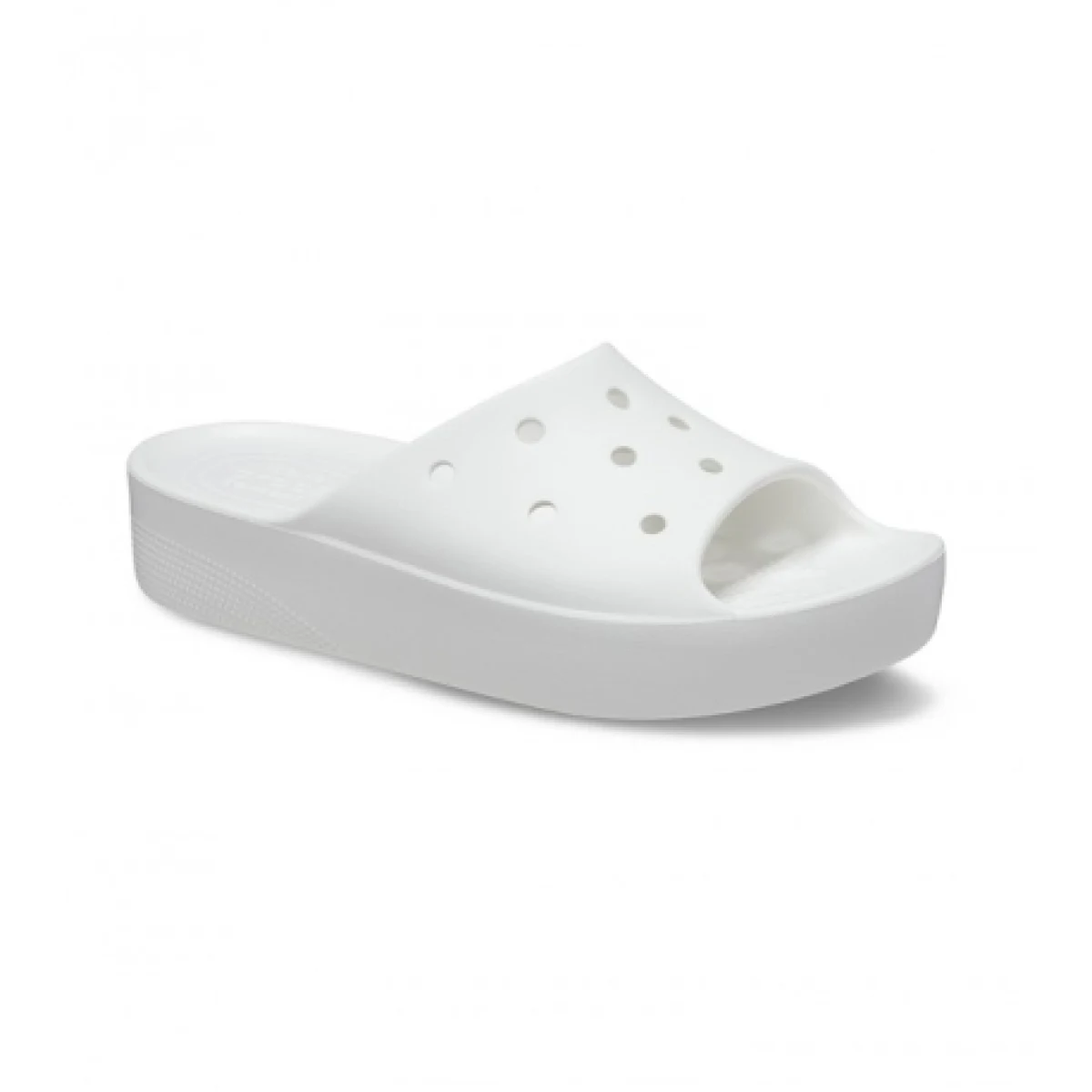 Dámske šlapky (plážová obuv) CROCS Classic Platform Slide white · záber 1