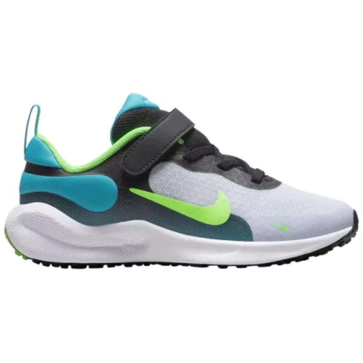 Chlapčenská športová obuv (tréningová) NIKE Revolution 7 black grey aquamarine green strike · záber 1