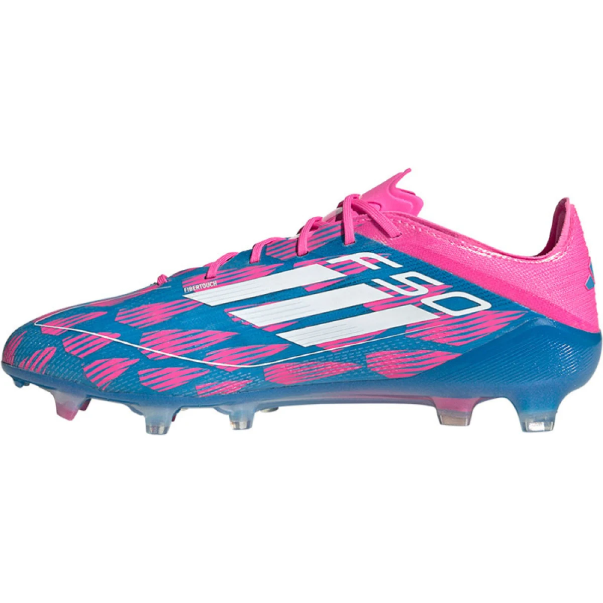 Pánske futbalové kopačky outdoorové ADIDAS F50 Elite M FG solar blue cloud white solar pink · záber 3