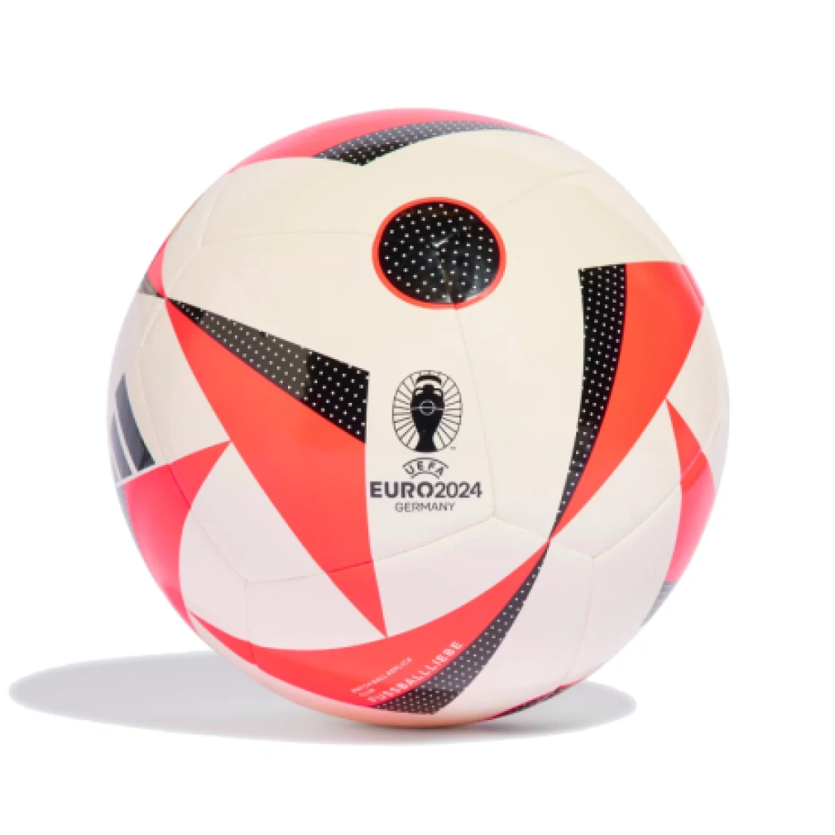Futbalová lopta ADIDAS EURO24 CLB WHITE SOLRED BLACK · záber 1