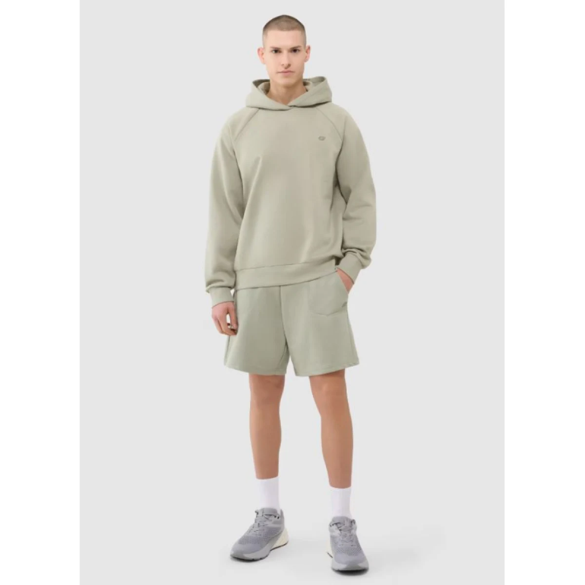 Teplákové kraťasy 4F SHORTS CAS U544-44S-OLIVE · záber 2