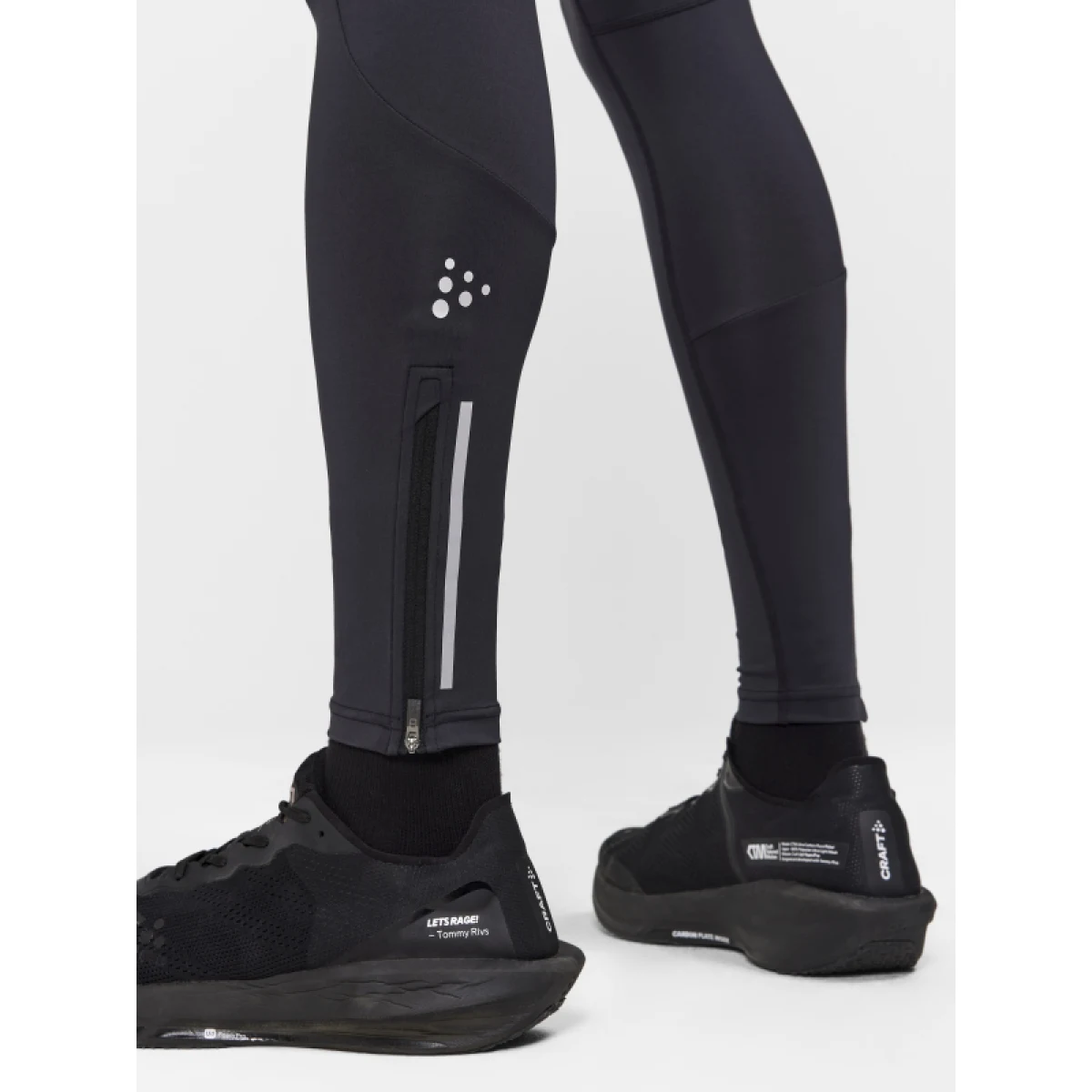 Pánske bežecké zateplené legíny CRAFT ADV ESSENCE ZIP TIGHTS 2 M-999000-Black · záber 4
