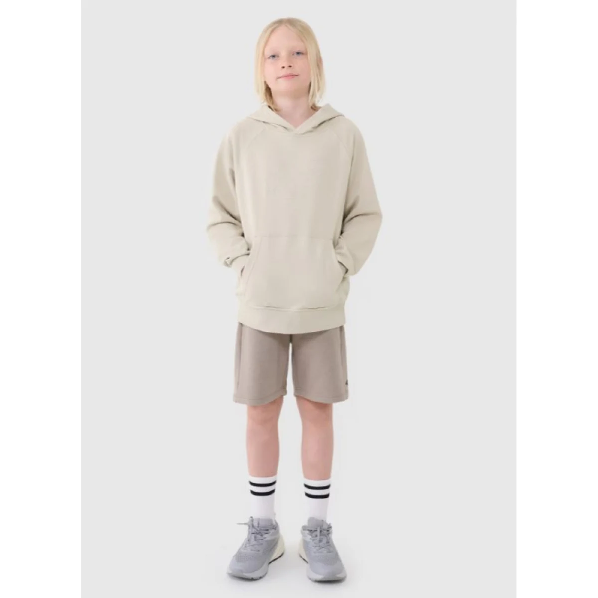 Chlapčenská mikina s kapucňou 4F JUNIOR SWEATSHIRT M1712-12S-CREME · záber 5