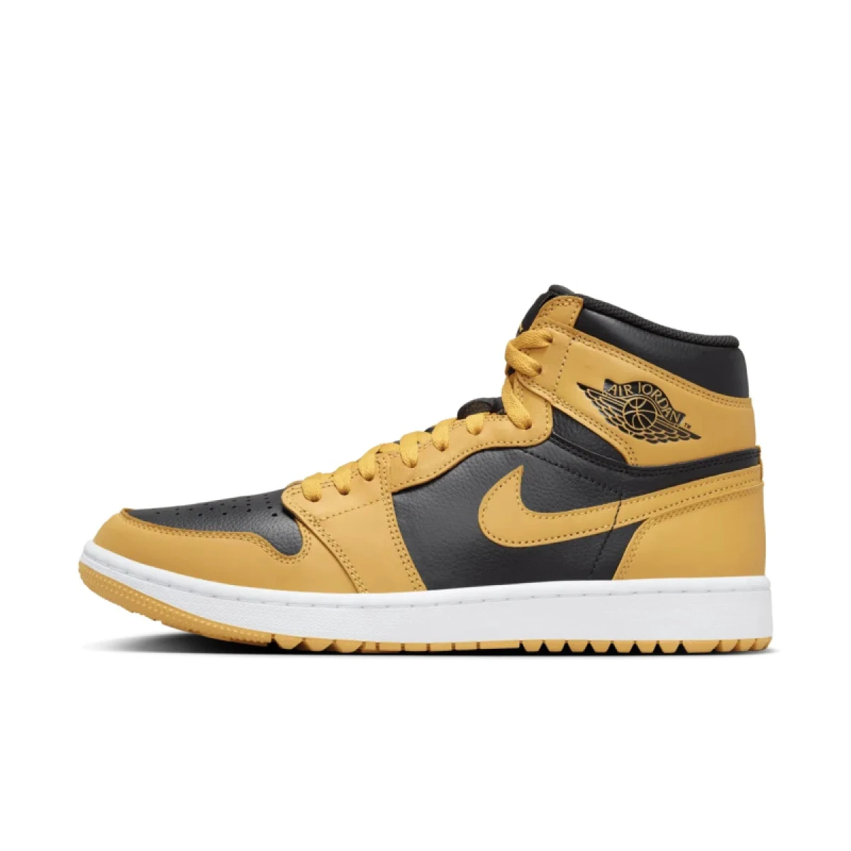 Pánska vychádzková obuv NIKE Air Jordan 1 High Golf pollen black white · záber 2