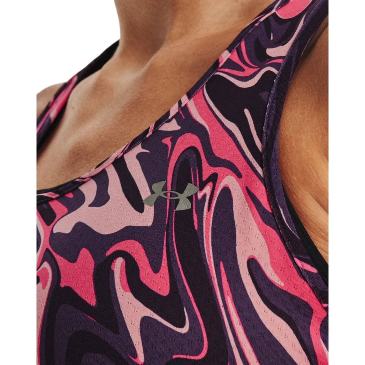 Dámske tréningové tielko UNDER ARMOUR UA HG Armour Racer Print-PPL · záber 3