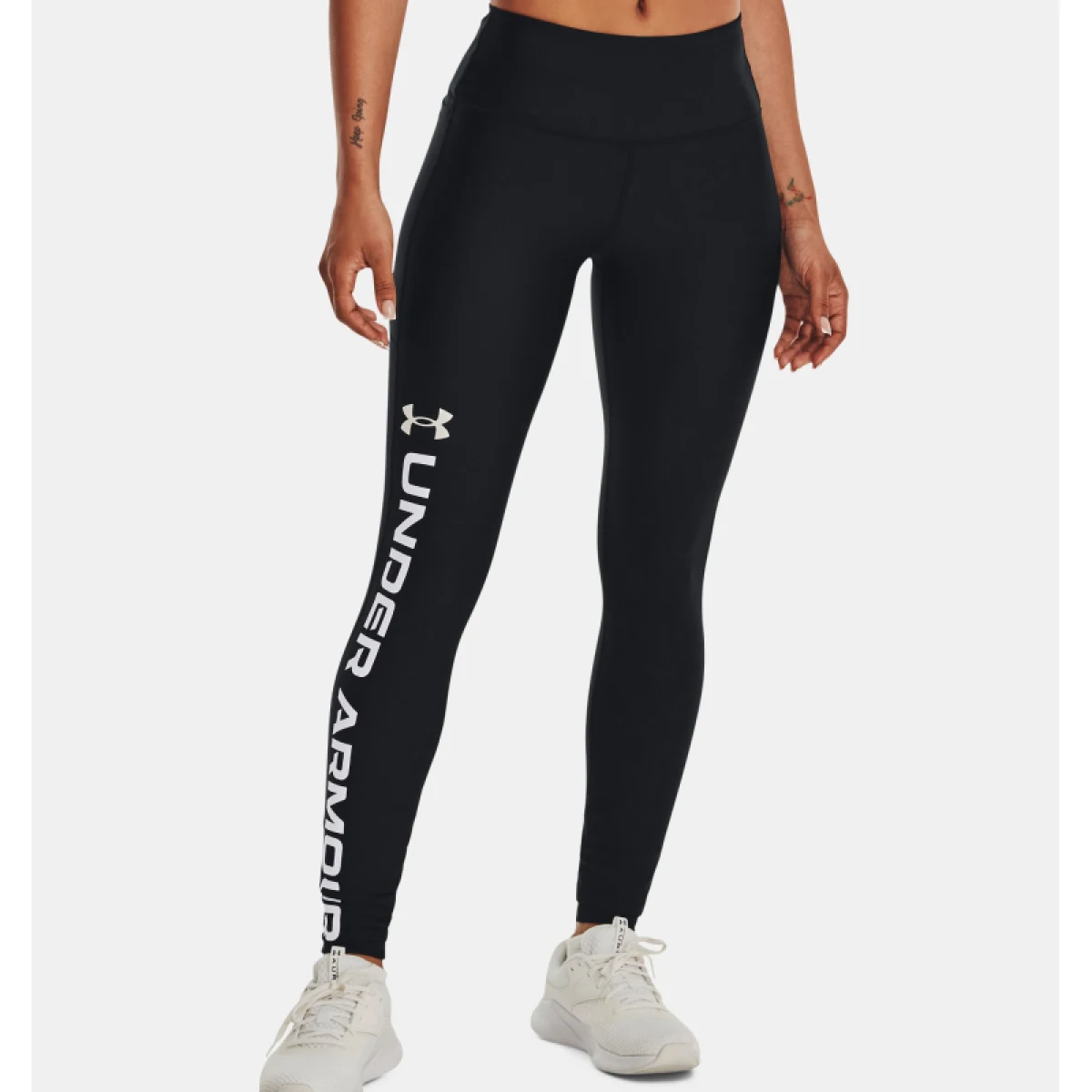 Dámske kompresné legíny UNDER ARMOUR Armour Branded Legging-BLK-1376327-001 · záber 2