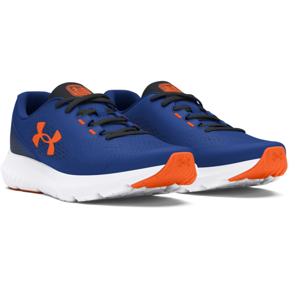 Chlapčenská športová obuv (tréningová) UNDER ARMOUR UA BGS Charged Rogue 4 tech blue black orange blast · záber 5