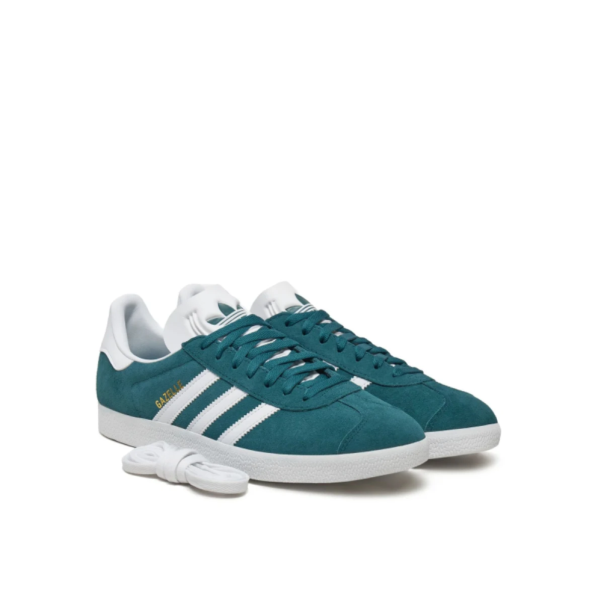 Pánska vychádzková obuv ADIDAS ORIGINALS Gazelle mystery green cloud white gold metalic · záber 2