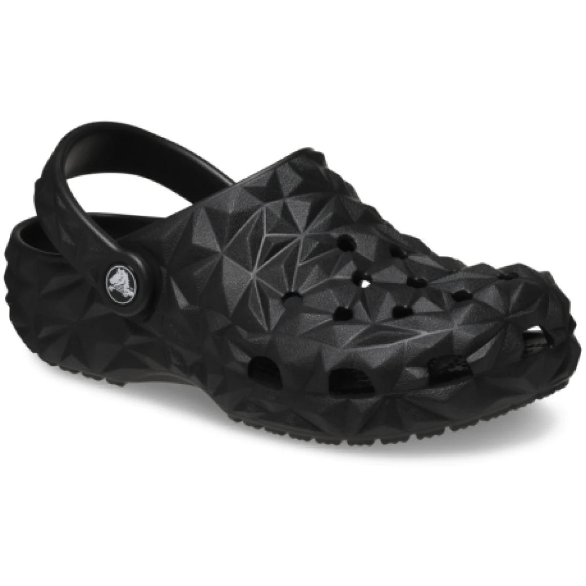 Chlapčenské kroksy (rekreačná obuv) CROCS Classic Geometric Clog K black · záber 1
