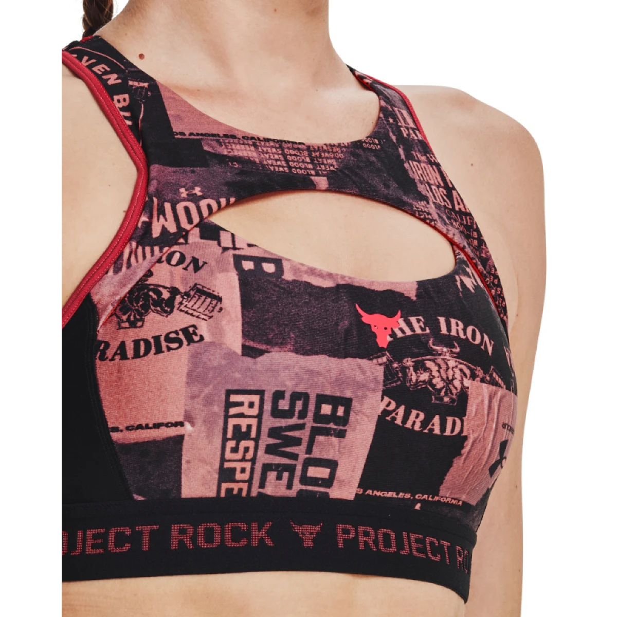 Dámska tréningová športová podprsenka UNDER ARMOUR PROJECT ROCK UA PROJECT ROCK Csbk Bra Nov Prnt-PNK · záber 3