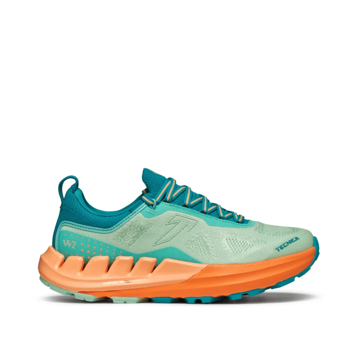 Dámska bežecká trailová obuv TECNICA Pyrox Xplore Ws, orange aqua green · záber 2