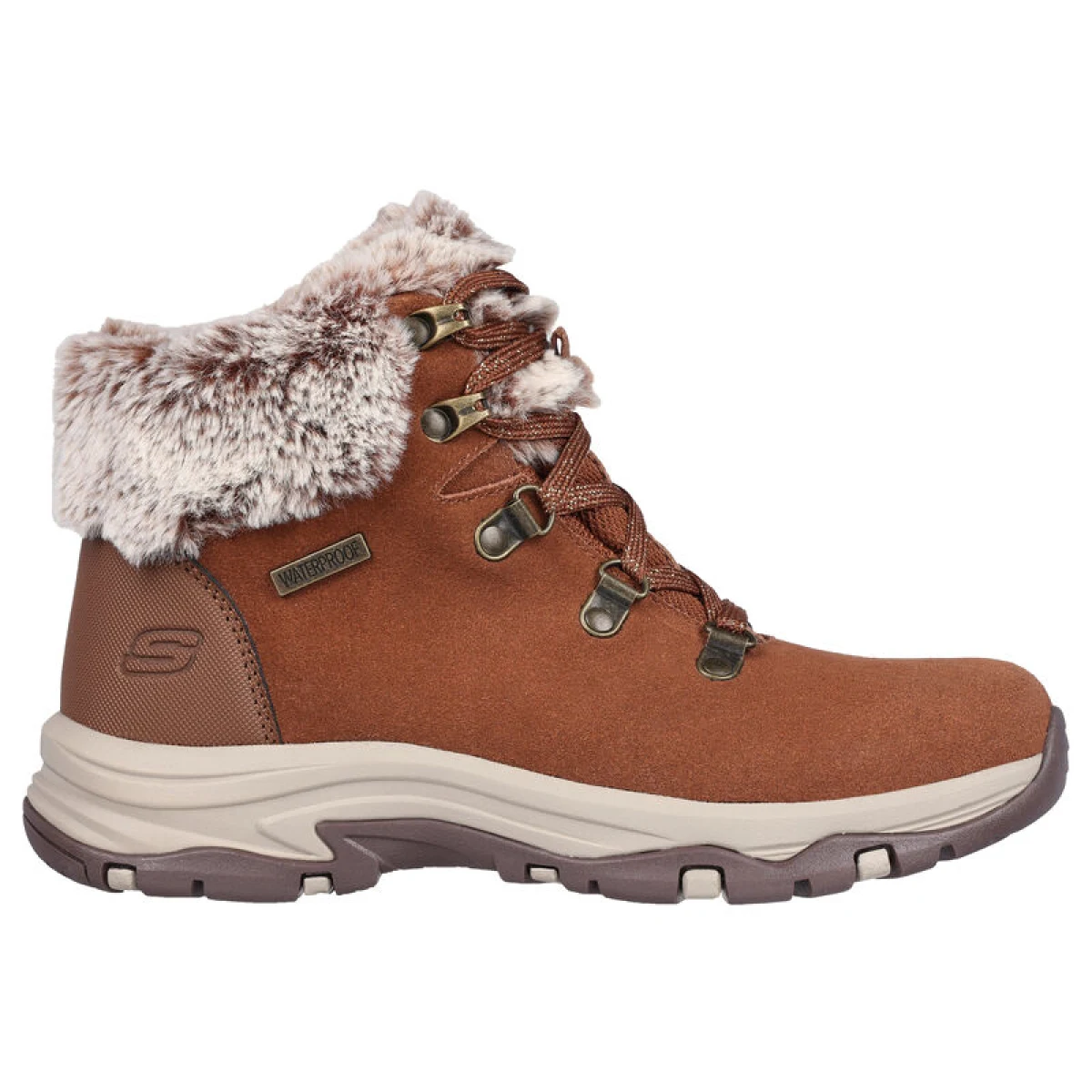 Dámske členkové zimné topánky SKECHERS Trego Falls Finest chestnut · záber 2