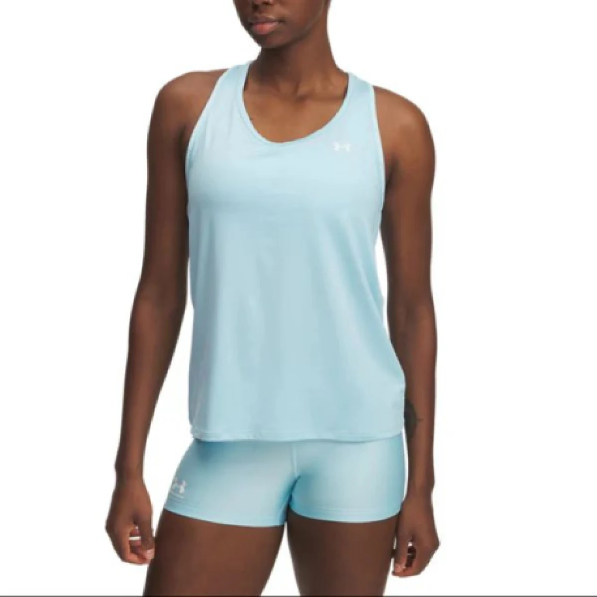 Dámske tréningové tielko UNDER ARMOUR Tech Knockout Tank-BLU · záber 1