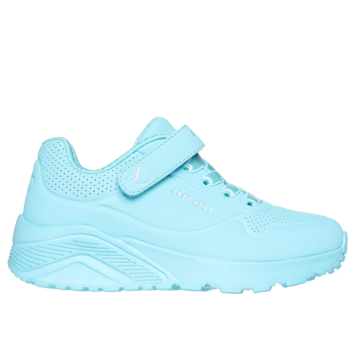 Dievčenská rekreačná obuv SKECHERS Uno Lite K turquise · záber 2