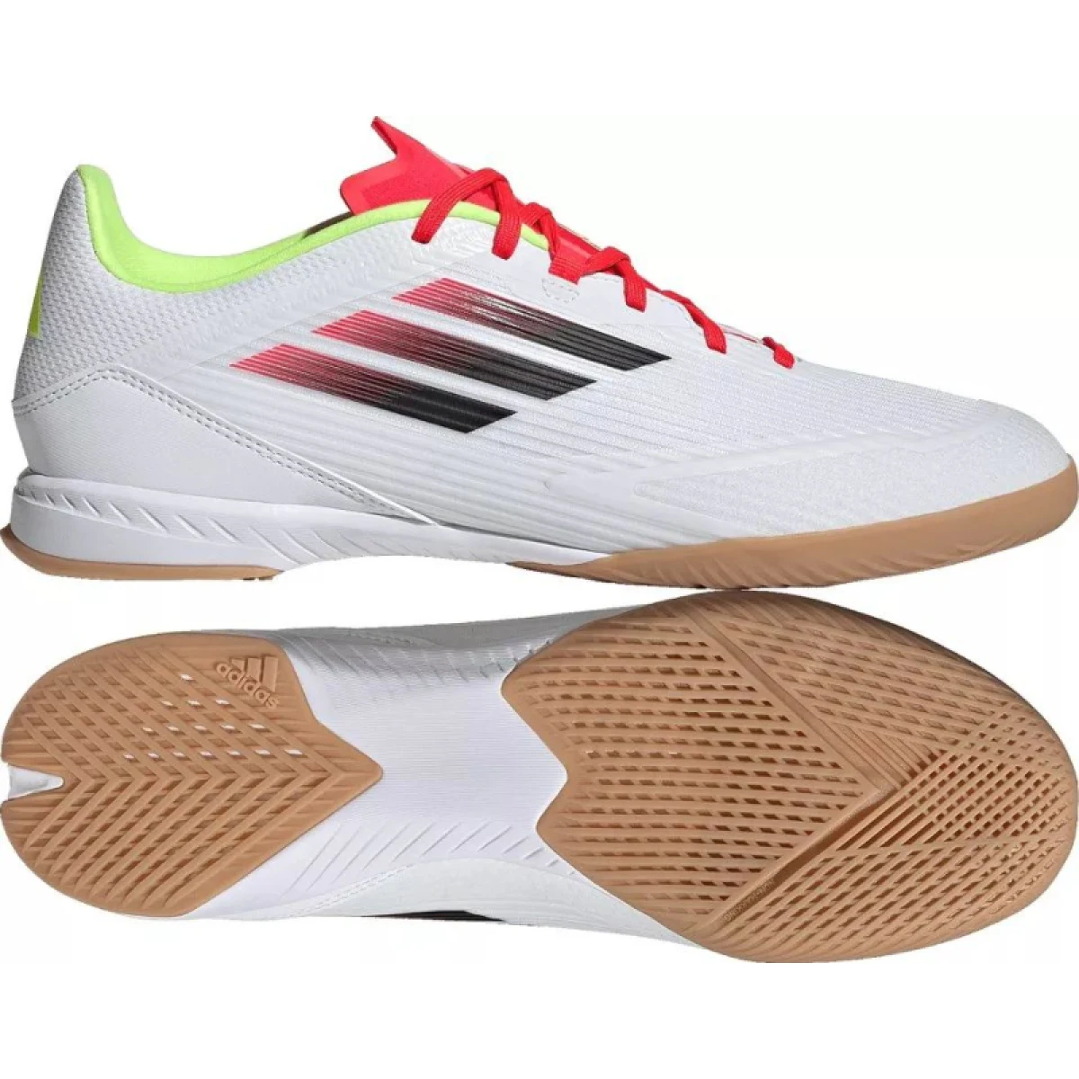 Pánske futbalové kopačky halové ADIDAS F50 League M IC cloud white core black solar yellow · záber 5