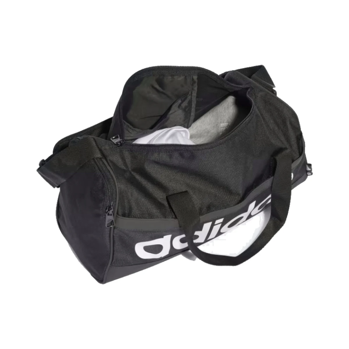 Dámska cestovná taška ADIDAS LINEAR DUF XS BLACK WHITE · záber 4