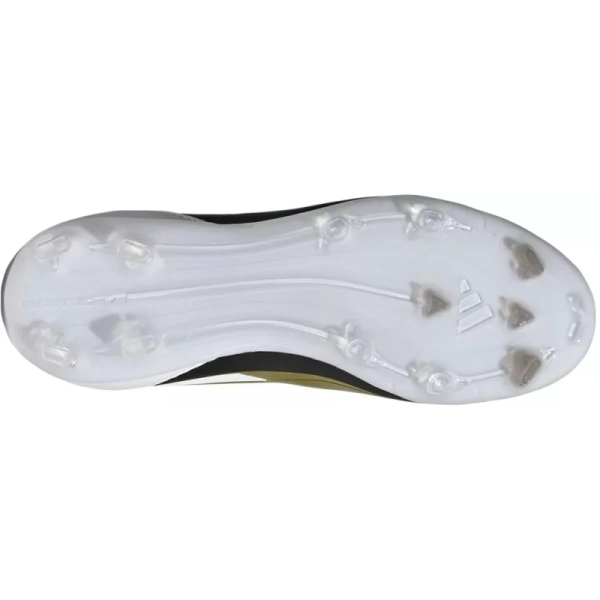 Chlapčenské futbalové kopačky outdoorové ADIDAS F50 League Messi Jr FG gold met cloud white core black · záber 4