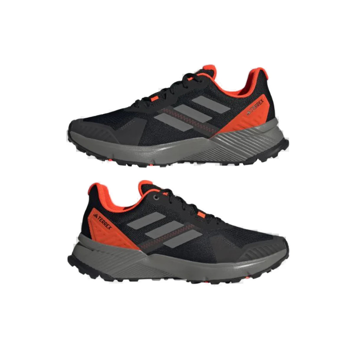 Pánska bežecká trailová obuv ADIDAS Terrex Soulstride M core black grey four solar red · záber 5