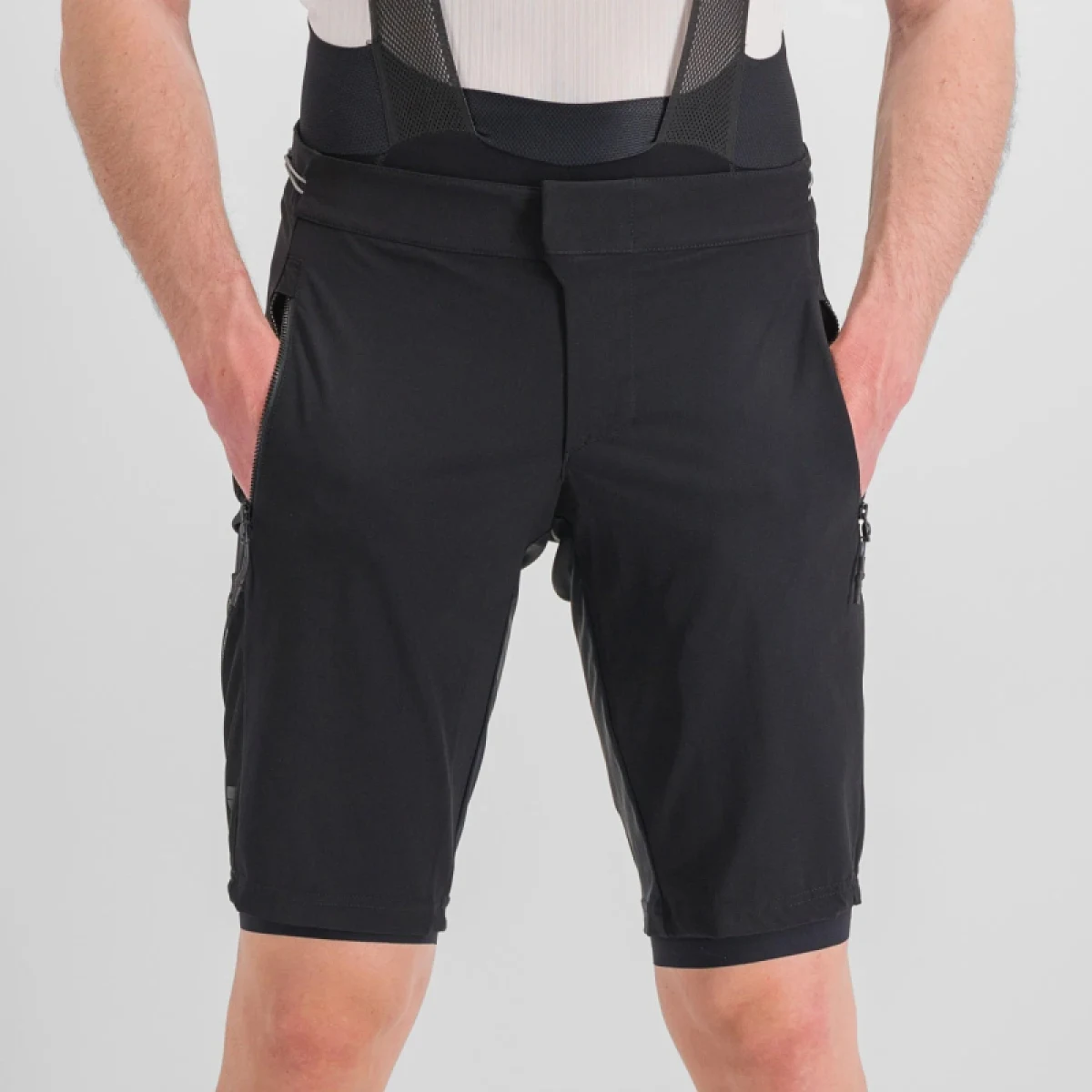 Pánske cyklistické nohavice SPORTFUL Supergiara overshort, black · záber 4