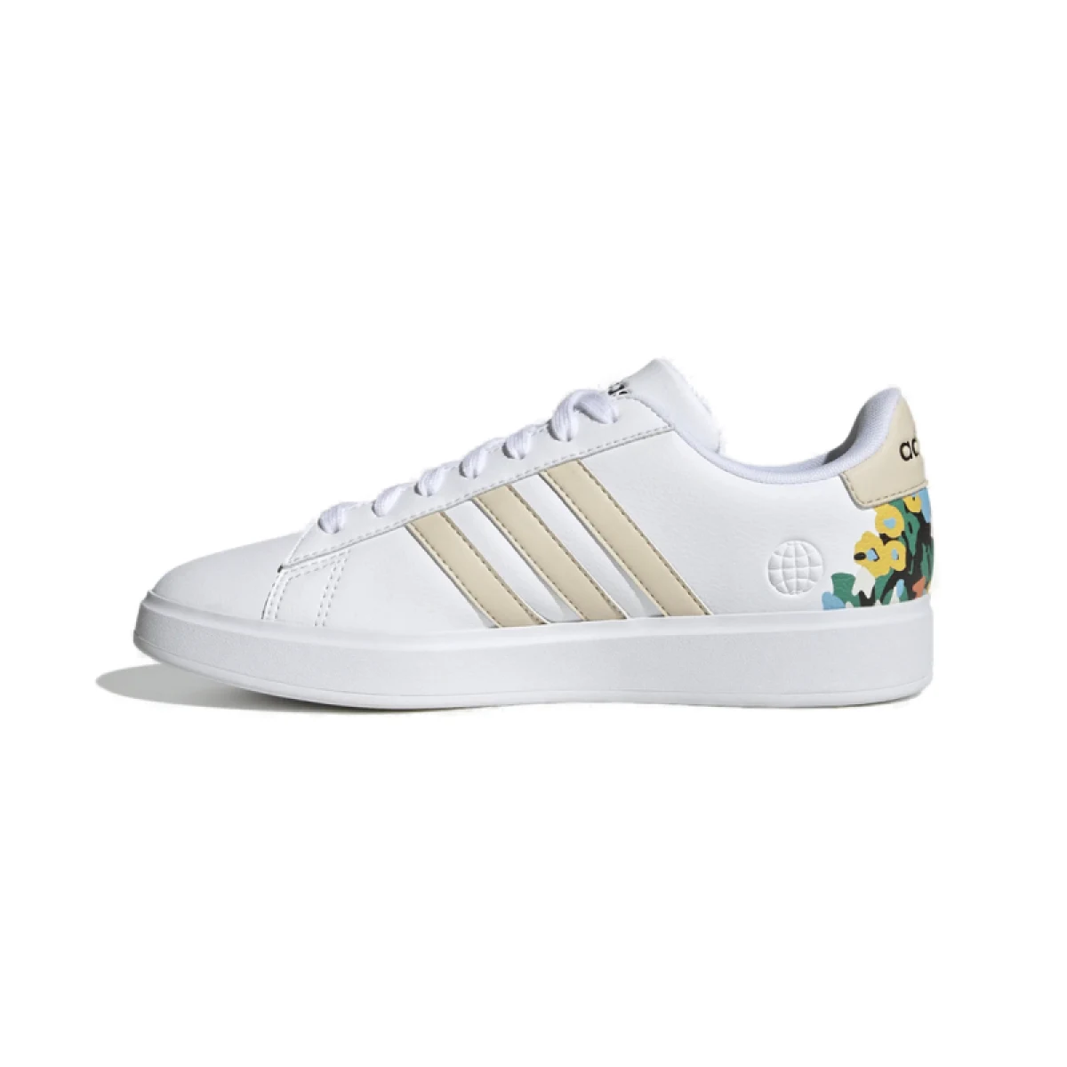 Dámska rekreačná obuv ADIDAS Grand Court 2.0 cloud white ecru tinf core black · záber 2