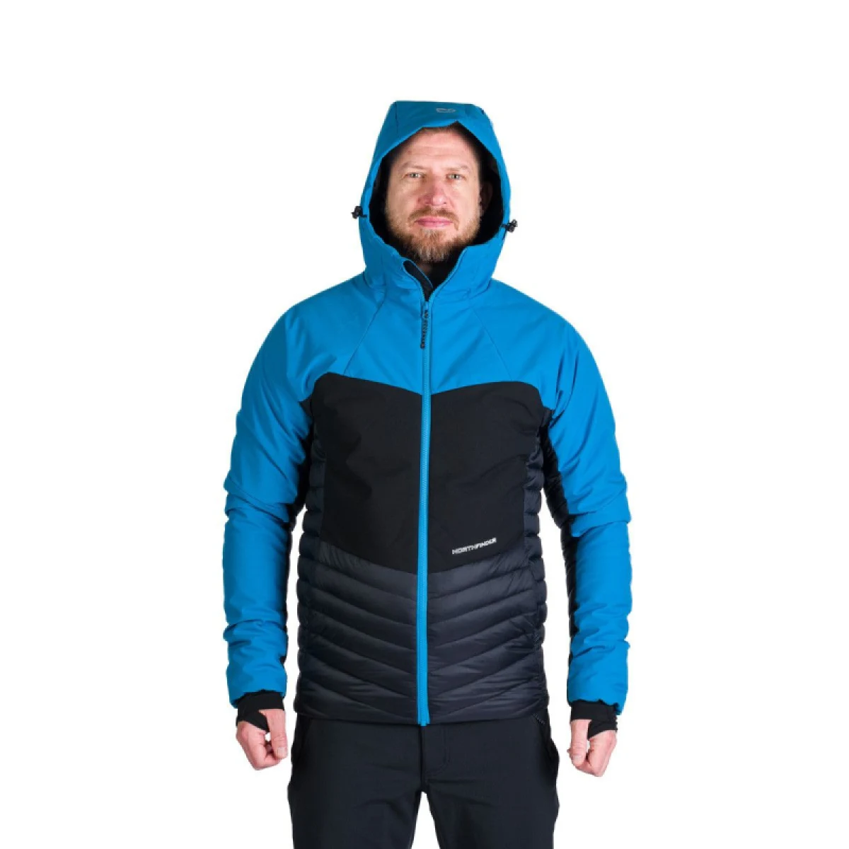 Pánska turistická bunda NORTHFINDER WATSON 282blueblack · záber 3
