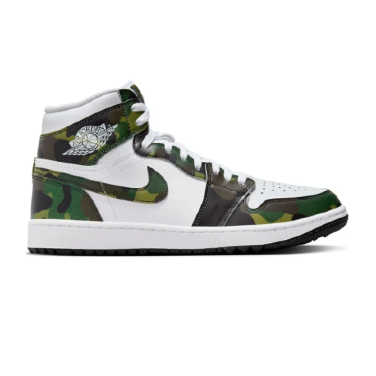 Pánska vychádzková obuv NIKE Golf Air Jordan 1 High Golf white legion green black · záber 1
