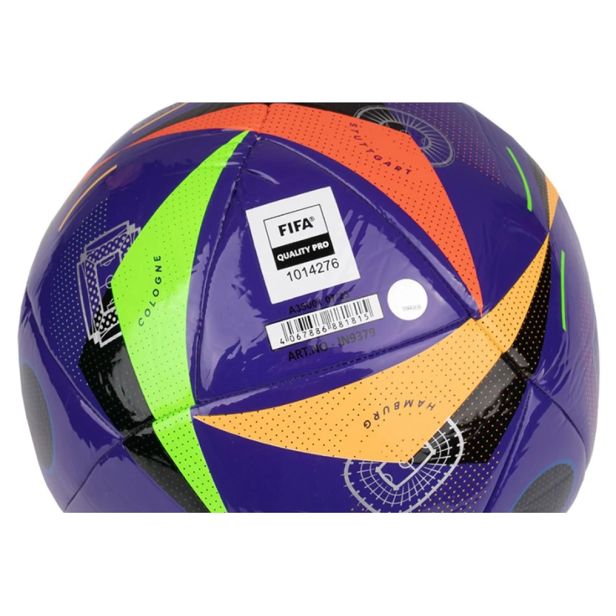Futbalová lopta ADIDAS EURO24 PRO BEACH BLAPUR BLACK SILVMT · záber 3