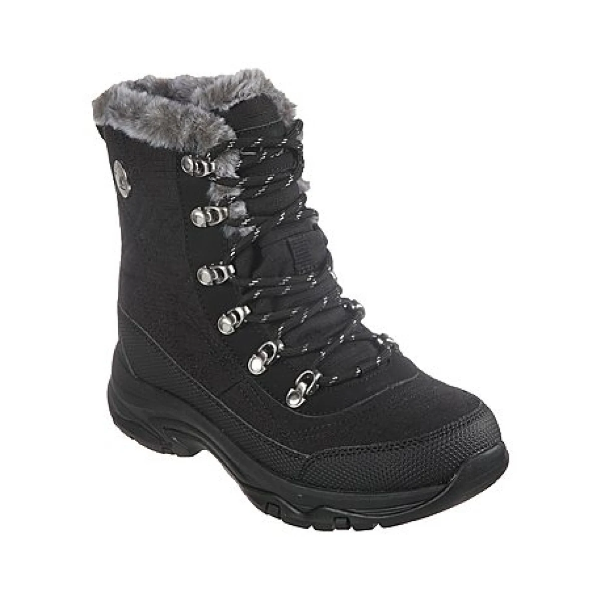 Dámske vysoké zimné topánky SKECHERS Trego Cold Blues black · záber 1