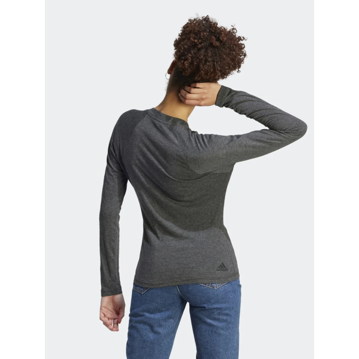 Dámske tričko s dlhým rukávom ADIDAS W WINRS 3.0 LS-IM2433-black melange grey three · záber 4