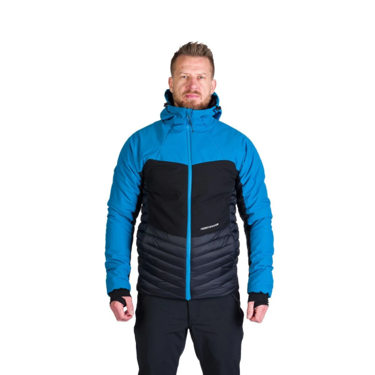 Pánska turistická bunda NORTHFINDER WATSON 282blueblack · záber 2