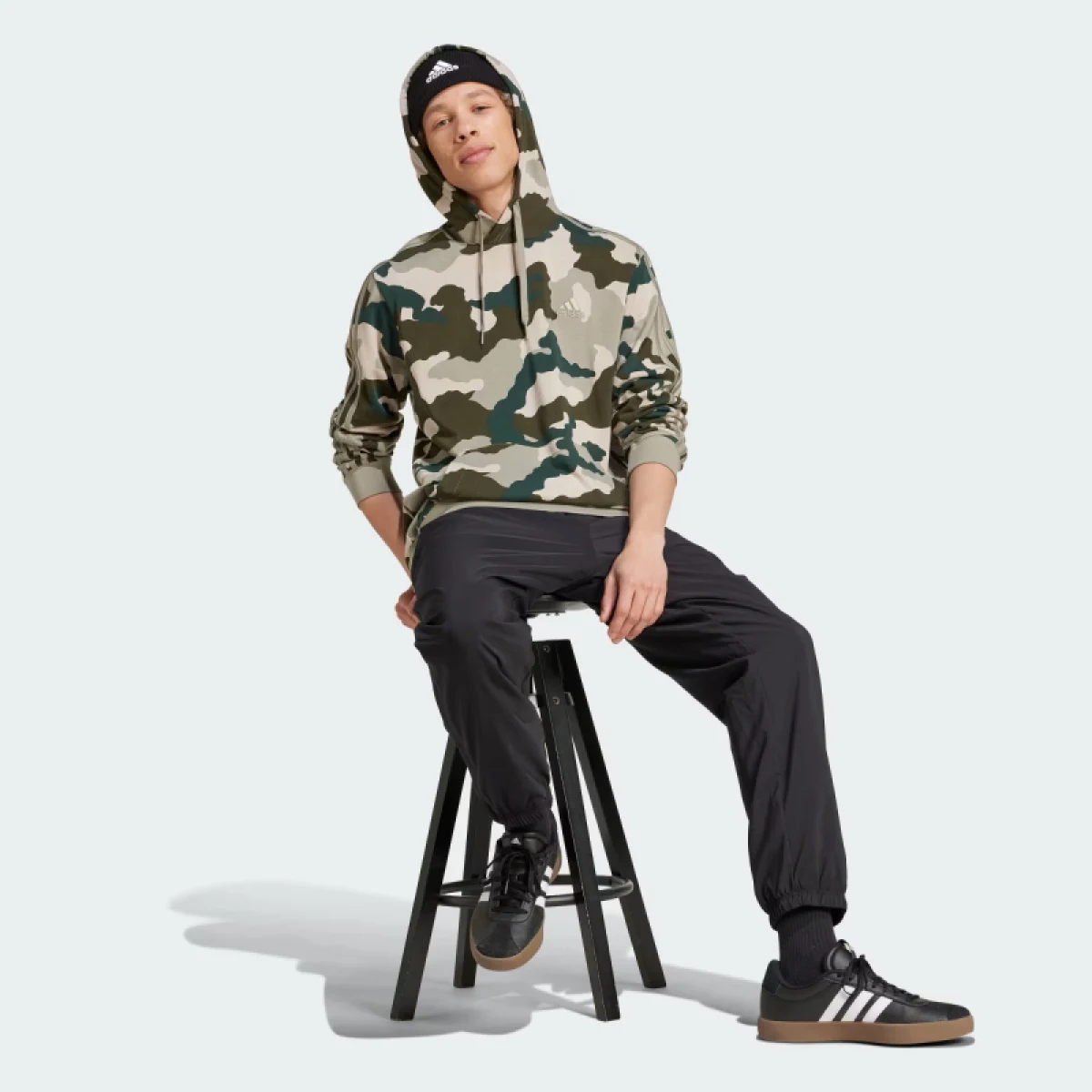 Pánska mikina s kapucňou ADIDAS M CAMO HD-IY6631-Green · záber 4