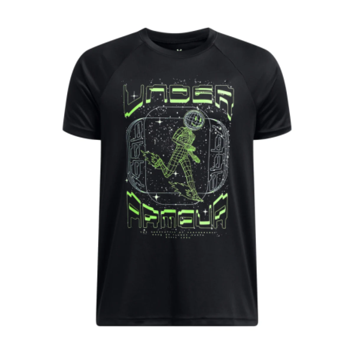 Chlapčenské tréningové tričko s krátkym rukávom UNDER ARMOUR UA B TECH GAME DAY SS-BLK · záber 1