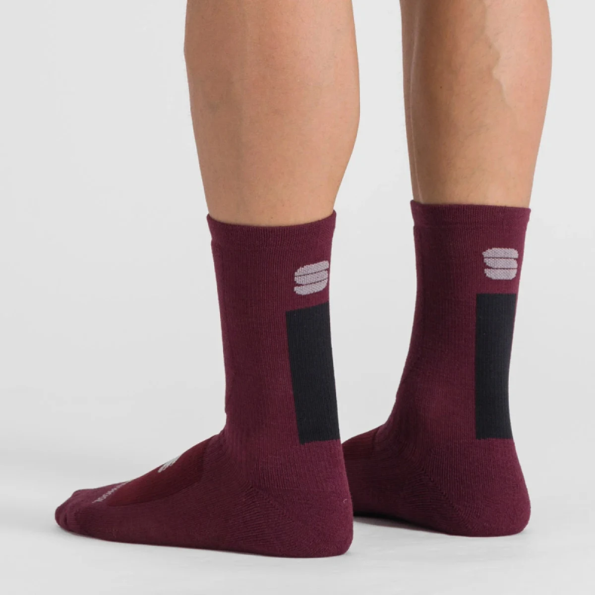 Cyklistické ponožky SPORTFUL Merino wool 18 socks, red wine black · záber 4